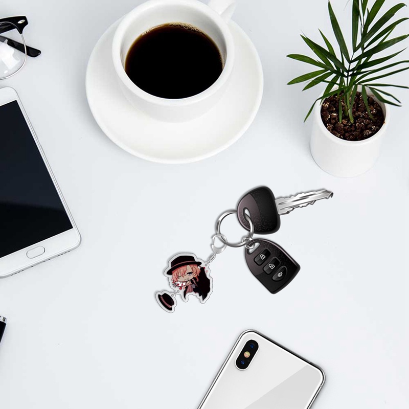 Móc Chìa Khóa Bằng acrylic Họa Tiết Hoạt Hình demon slayer kimetsu no yaiba tanjiro kamado