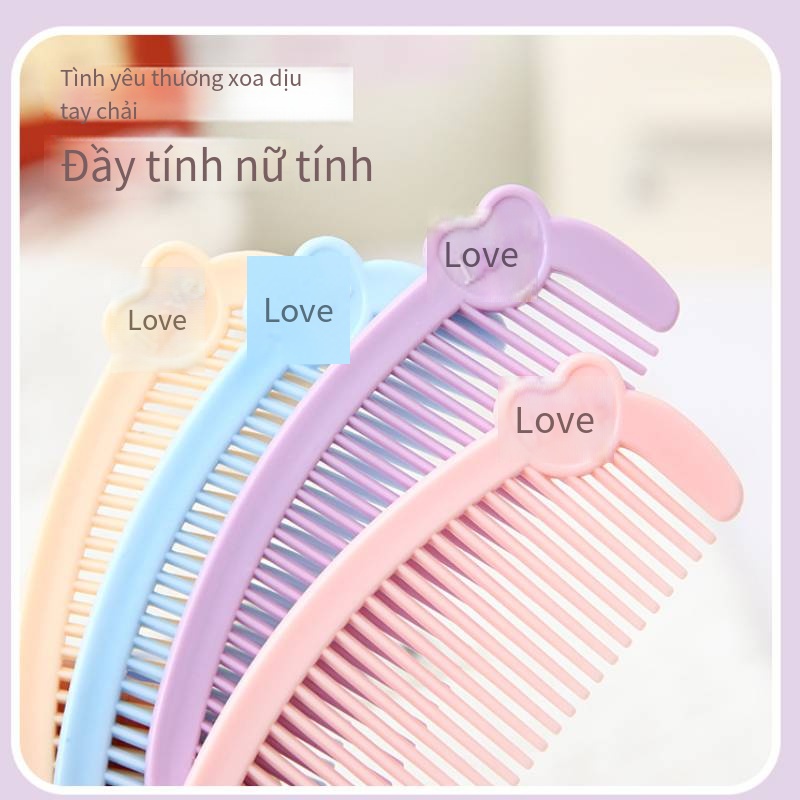 CODE Cartoon Love Mini lược nhỏ sinh viên lược tóc di động gia đình trẻ em chải tóc