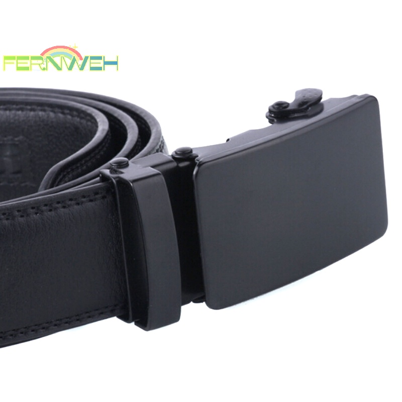 Thắt Lưng Da Có Khóa Tự Động Chống Trượt Phong Cách Doanh Nhân Thường Ngày Cho Nam