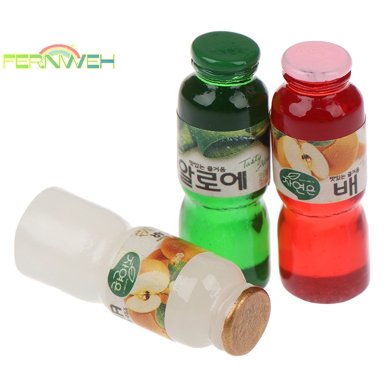 Set 5 Chai Nước Mini Tỉ Lệ 1: 12 Trang Trí Nhà Búp Bê