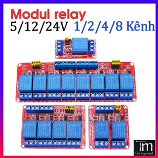 Modul Relay Có Cách Ly Opto Có Cài Mức Kích (5V/12V/24V)
