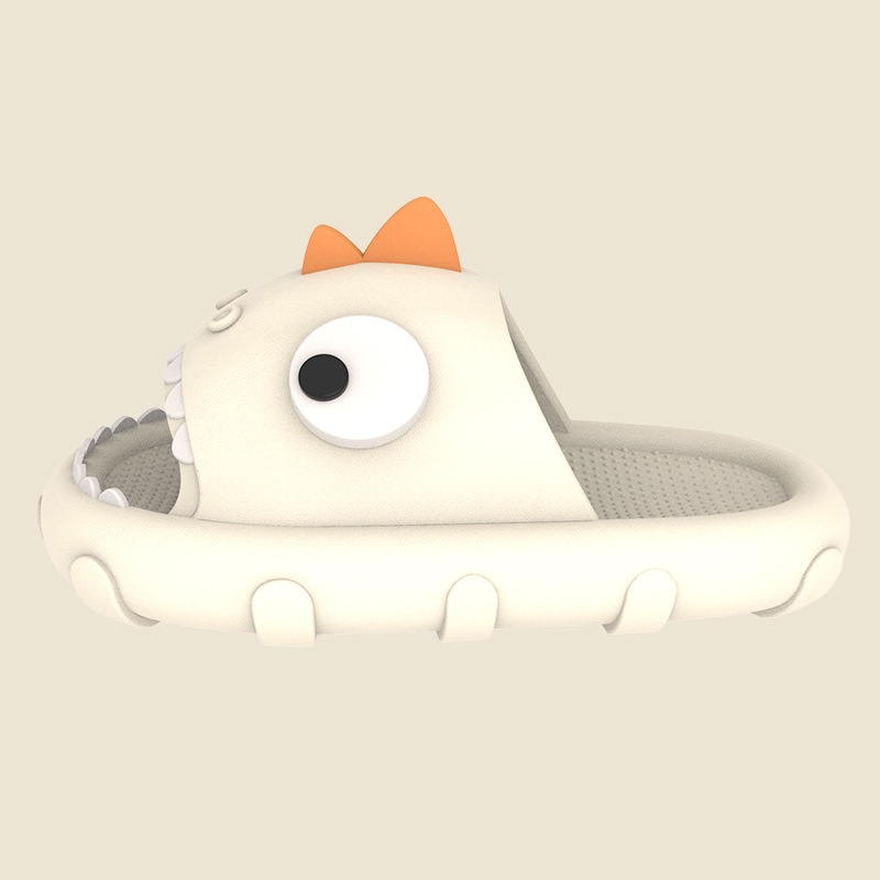 Dép Đi Trong Nhà Đế Mềm Chống Trượt Hình Cá Mập Đáng Yêu