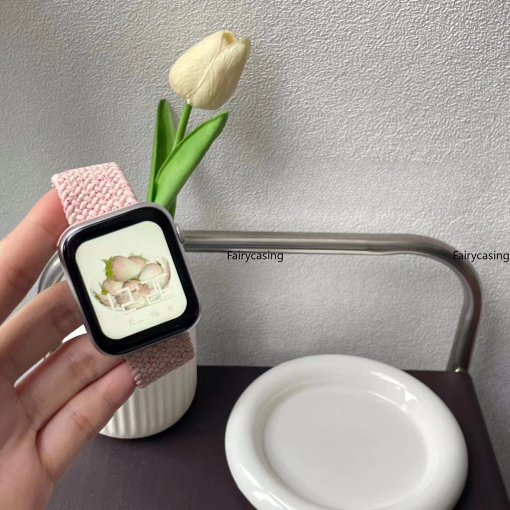 Dây Đeo Đồng Hồ Dạng Bện Co Giãn Cho apple watch 44mm 45mm 49mm 40mm 41mm 38mm 42mm iwatch ultra 2 series 9 7 se 5 6 8