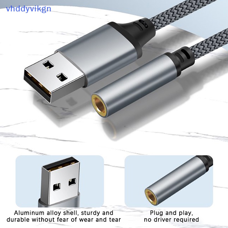 Thẻ Âm Thanh Bên Ngoài usb vhdd usb 3.5mm Có Mic Cho pc / laptop