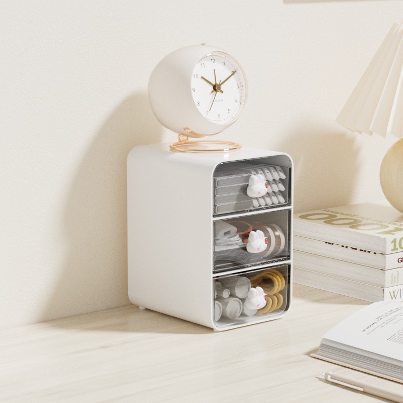 YING HAO Hộp Đựng Đồ Văn Phòng Phẩm Để Bàn Dạng Ngăn Kéo Tiện Lợi，Tủ đồ mini để bàn đa năng, dụng cụ học tập có ngăn kéo xếp chồng lên nhau