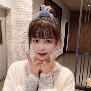 Dây Cột Tóc Đuôi Thỏ Bông Dễ Thương