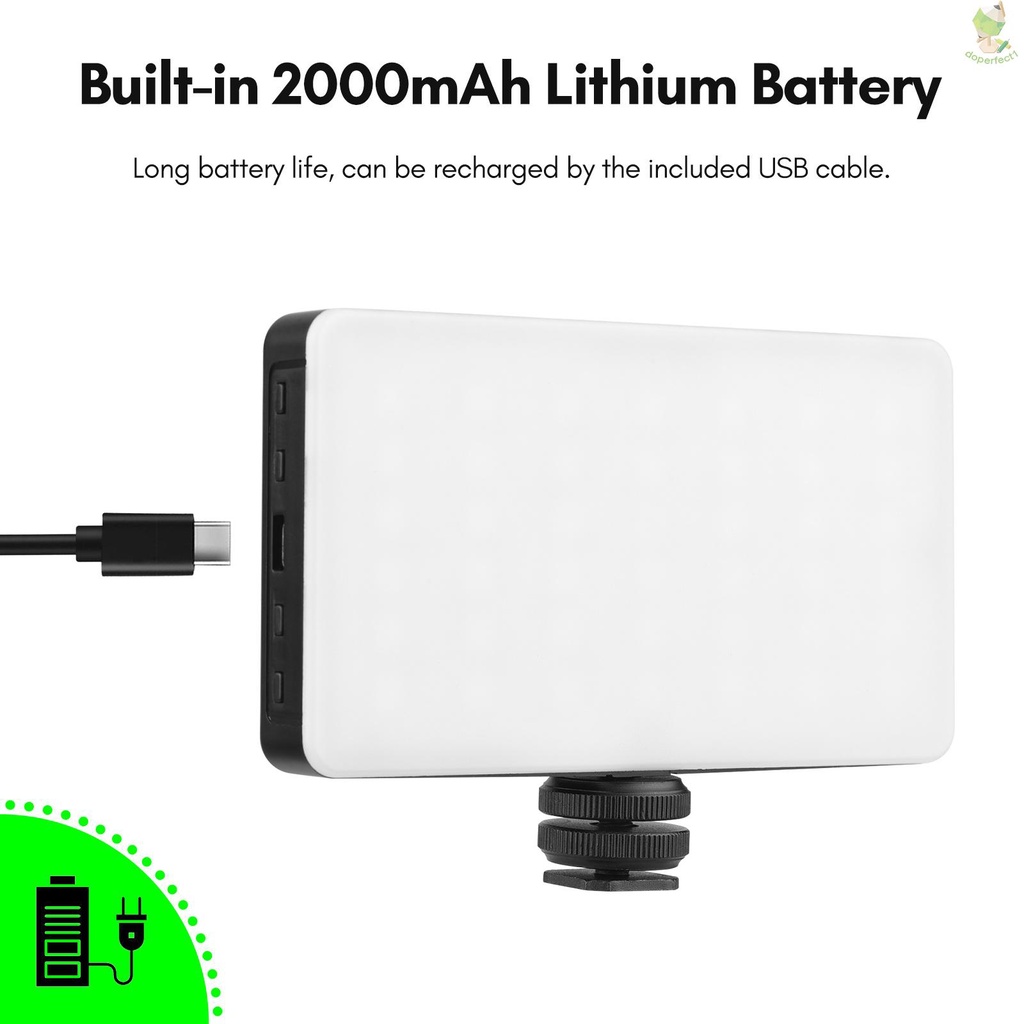 Đèn led rgb 2500k-9000k 20 Hiệu Ứng Xây Dựng Với Pin Có Giá Đỡ Cho selfie live stre came-9.7