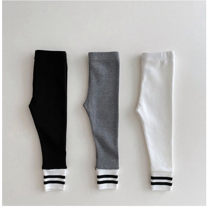 Quần Legging Co Giãn Họa Tiết Kẻ Sọc Đơn Giản Thời Trang Xuân Thu Cho Bé