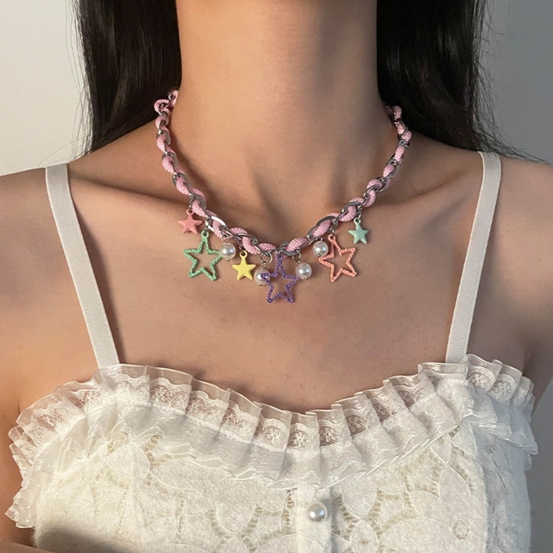 Vòng Cổ choker Mặt Ngôi Sao omg Thời Trang Đi Biển Mùa Hè harajuku