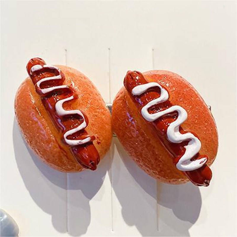 Kẹp Tóc Hình Bánh pizza Hoạt Hình Vui Nhộn