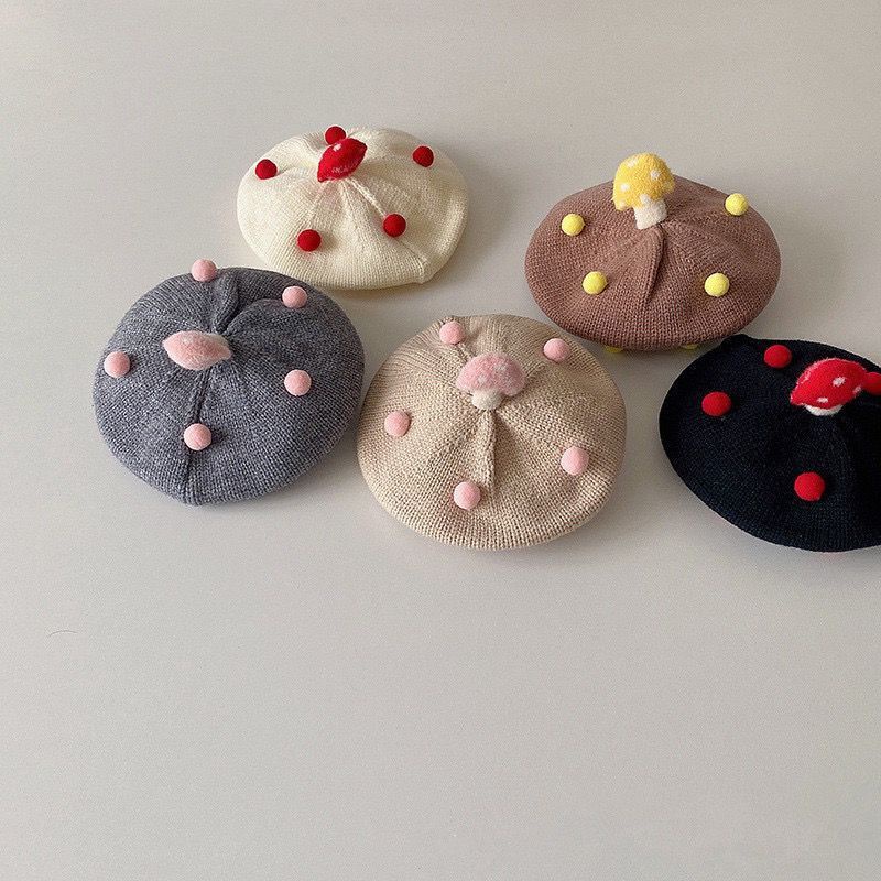 Mũ Nồi Len Dệt Kim Thời Trang Thu Đông Hàn Quốc Dành Cho Bé Trai Và Bé Gái
