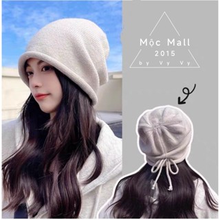 Mộc® Mũ len trùm tai giữ ấm phong cách mới mùa đông dễ phối đồ dày và mịn HT-G-038