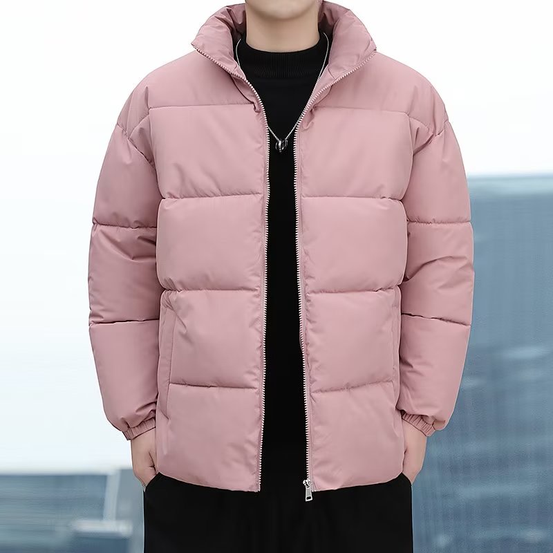 Áo Khoác cotton Có Nón Dày Dặn Giữ Ấm Phong Cách Hàn Quốc Chất Lượng Cao Cho Nam