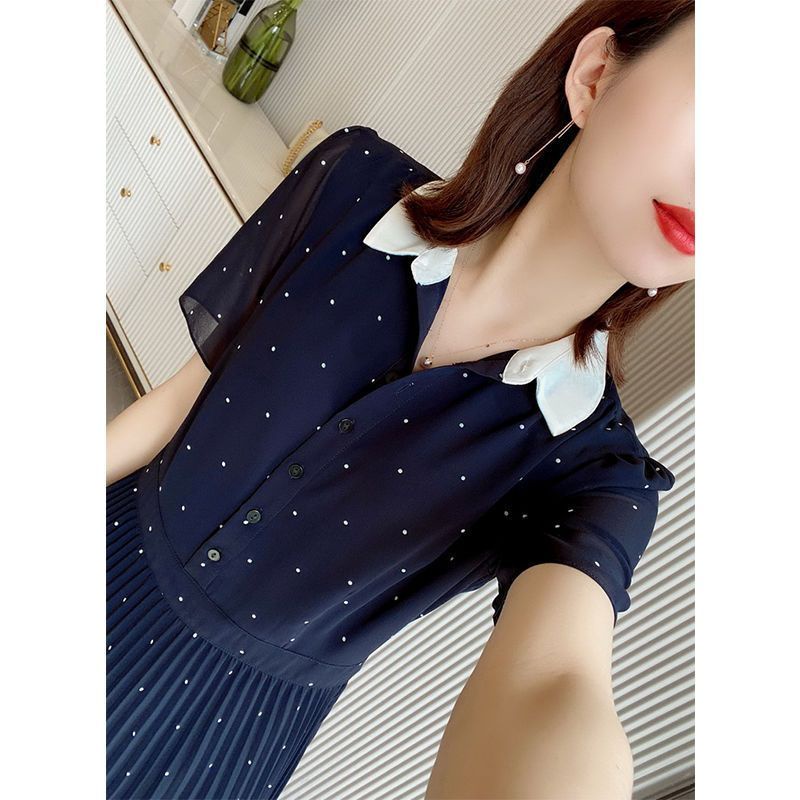 Đầm Dài Đến Giữa Eo Màu Trơn Thanh Lịch Thời Trang Mùa Hè 2023 Cho Nữ Phiên Bản Hàn Quốc 2023