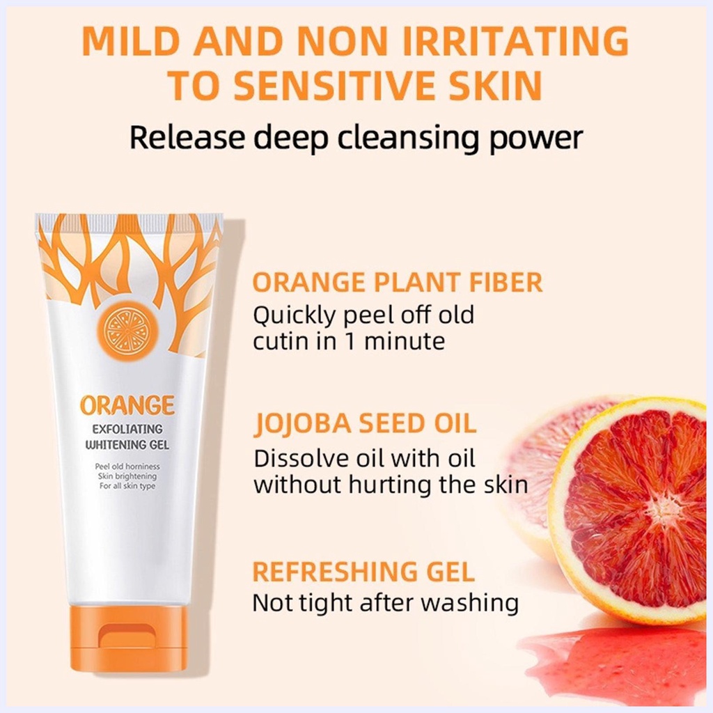 Gel Cam Tẩy Tế Bào Chết Dưỡng Ẩm Làm Trắng Da