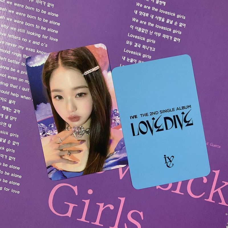 Thẻ Lomo Card Off Des Ive  Wonyoung Rei official Trò Chơi Giải Tríive Zhanng yuanying Haristin Phong Cách Mới