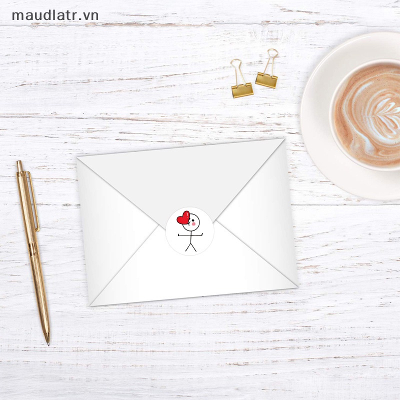 Cuộn 500 Miếng Dán Trang Trí Quà Tặng Đám Cưới Xinh Xắn