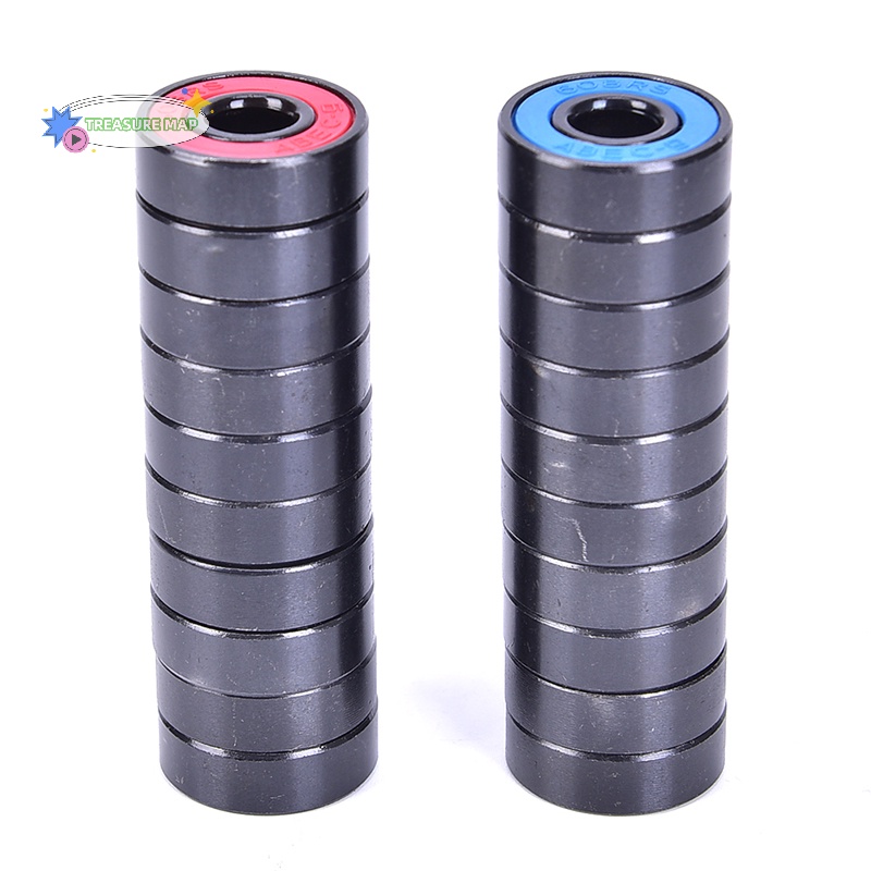 Set 10 Vòng Bi Thép 608 2rs heyuanlong333 608rs 608-2rs Chất Lượng Cao