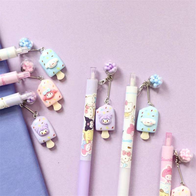 Set 3 Bút Chì Nhựa acrylic sanrio cinnamoroll mymelody kuromi Hoạt Hình Dễ Thương Làm Quà Tặng Cho Bé