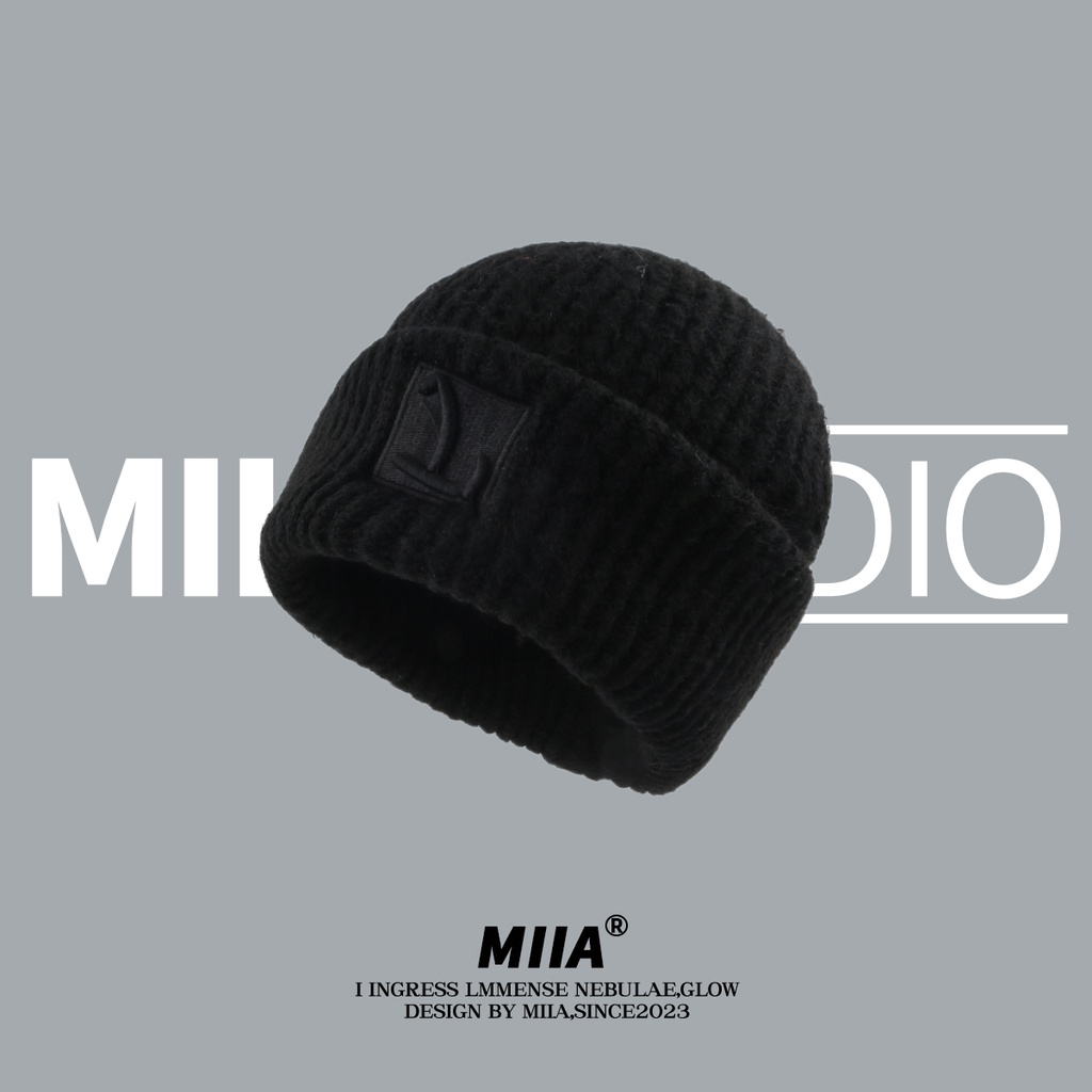 Mũ Len Dày Dặn Giữ Ấm Tai Thời Trang Thu Đông Dành Cho Nữ