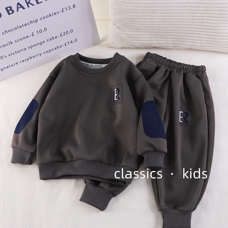 Bộ Áo Sweater + Quần Dài Thời Trang Mùa Thu Cho Bé 80-160cm 1-15 Tuổi