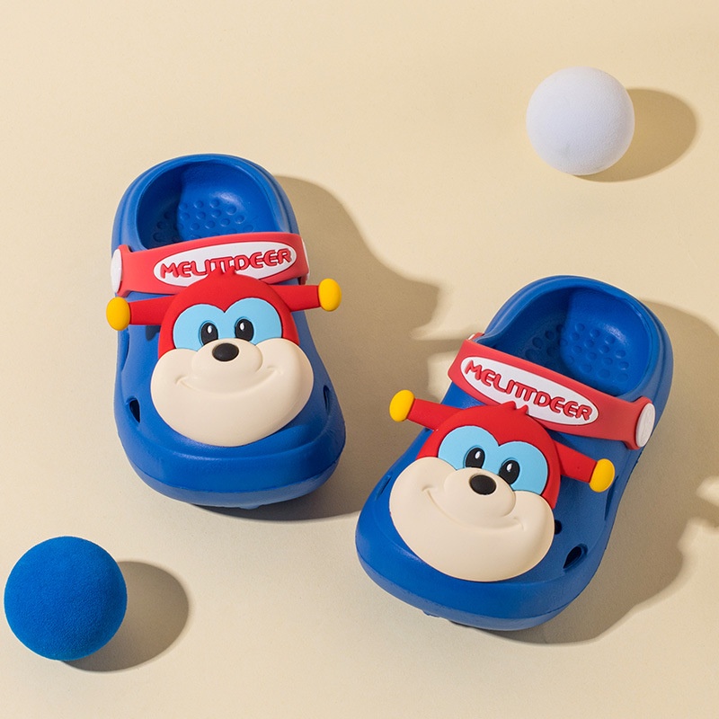 Ayuer Dép crocs Hoạt Hình Mèo / Khỉ Đế Mềm Chống Trượt Cho Bé Trai Và Gái
