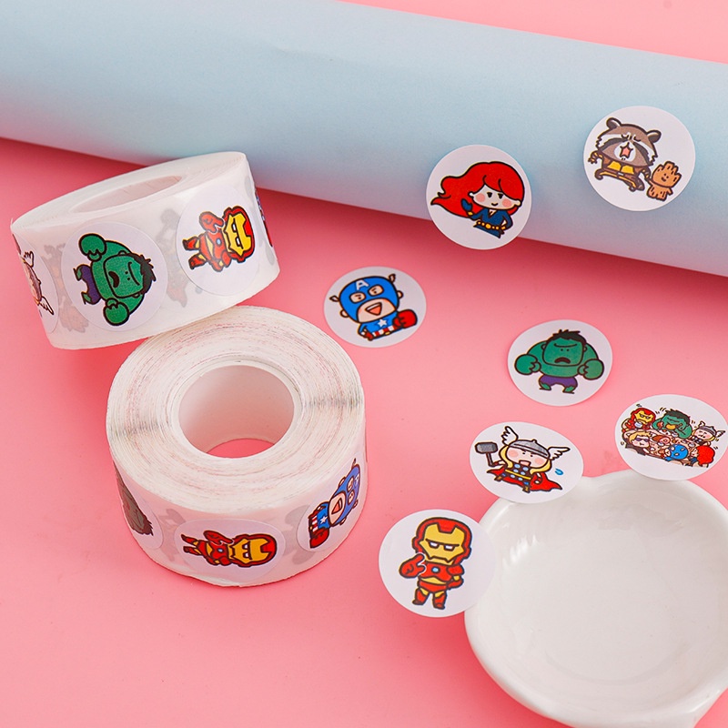 500 Miếng Dán Hình avengers Trang Trí Mũ Bảo Hiểm Xe Đạp