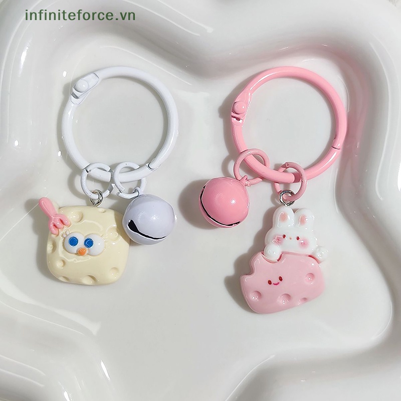 Móc Khóa Hình Phô Mai Dễ Thương Sáng Tạo Trang Trí Túi Xách / Balo / Quà Tặng Cho Bạn Bè