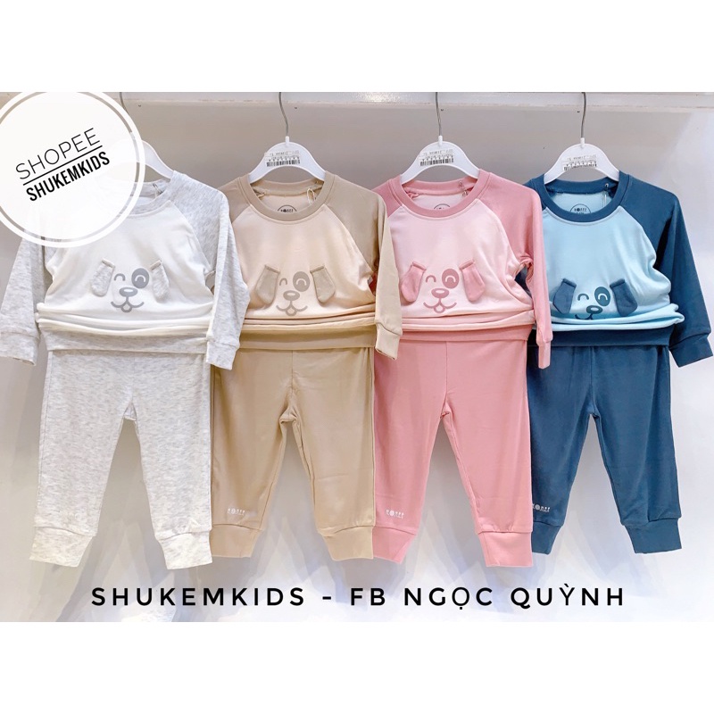 Hrnee - Áo quần nỉ lông  hrnee siêu mềm thu đông cho bé