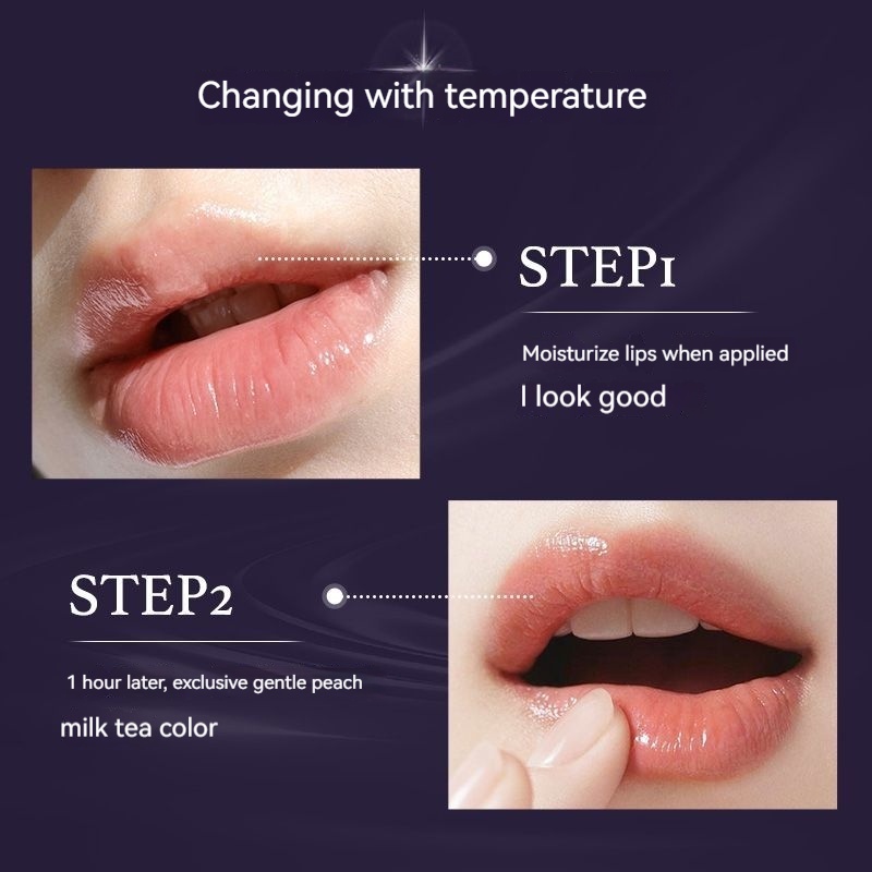 BABI Thay đổi màu son môi, ấm áp, giữ ẩm, không thấm nước, chống nứt, không phai, không nhuộm màu son môi