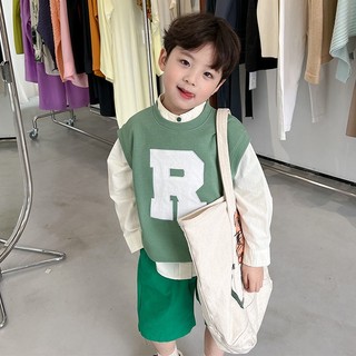 Phlis Áo Sweater Không Tay In Chữ Phong Cách Hàn Quốc Thời Trang Thu Đông 2023 Cho Bé áo gile len áo len cho bé gile len cho bé áo len cho bé sơ sinh áo len gile cho bé áo len trẻ em áo gile lông cho bé áo len bé trai áo len cho bé trai áo gile bé trai