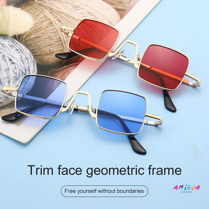 Kính Mát Gọng Vuông Phong Cách retro Thời Trang