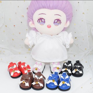 Đôi giày da công chúa dễ thương cho búp bê 20cm 5.5 * 3cm