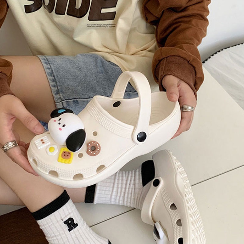 Dép quai ngang CLEMINE họa tiết chú chó dễ thương dành cho trẻ em