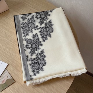 Khăn Choàng Cổ Vải Lanh cotton Họa Tiết Thổ Cẩm Thanh Lịch Cho Nữ