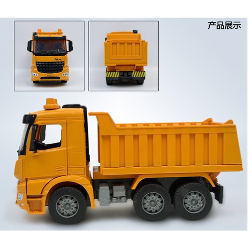 Xe tải chở hàng cỡ lớn đồ chơi cho trẻ em - Xe mô hình ô tô tải công trình chạy đà - ABDC042SH