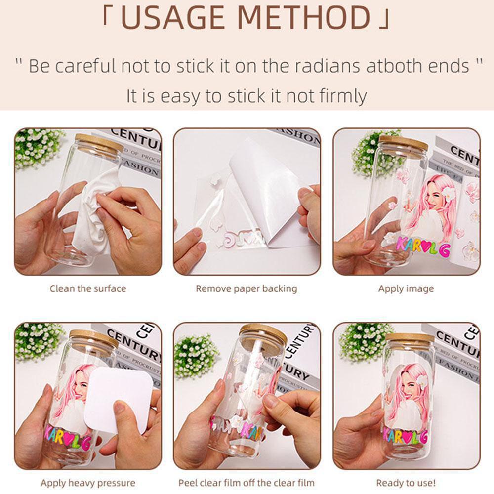 Mới sticker Dán Cốc Hình Động Vật Hoạt Hình Đáng Yêu a1w6