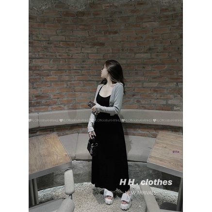 SET VÁY KÈM KHOÁC XÁM - HÀNG QC CAO CẤP