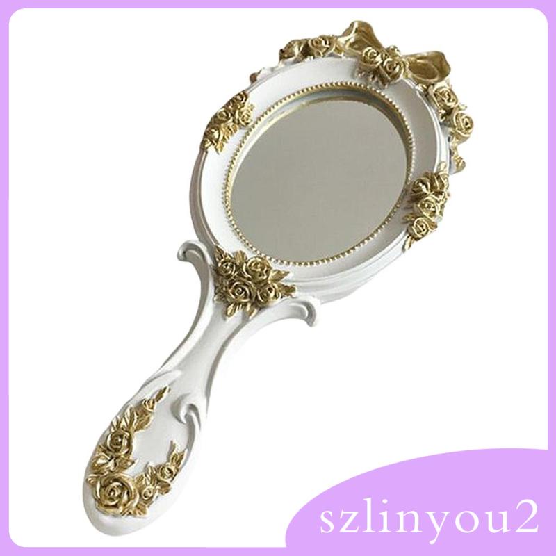 Tông Đơ Hớt Tóc Cầm Tay Kèm Gương oval Màu Hồng Dập Nổi Chuyên Nghiệp