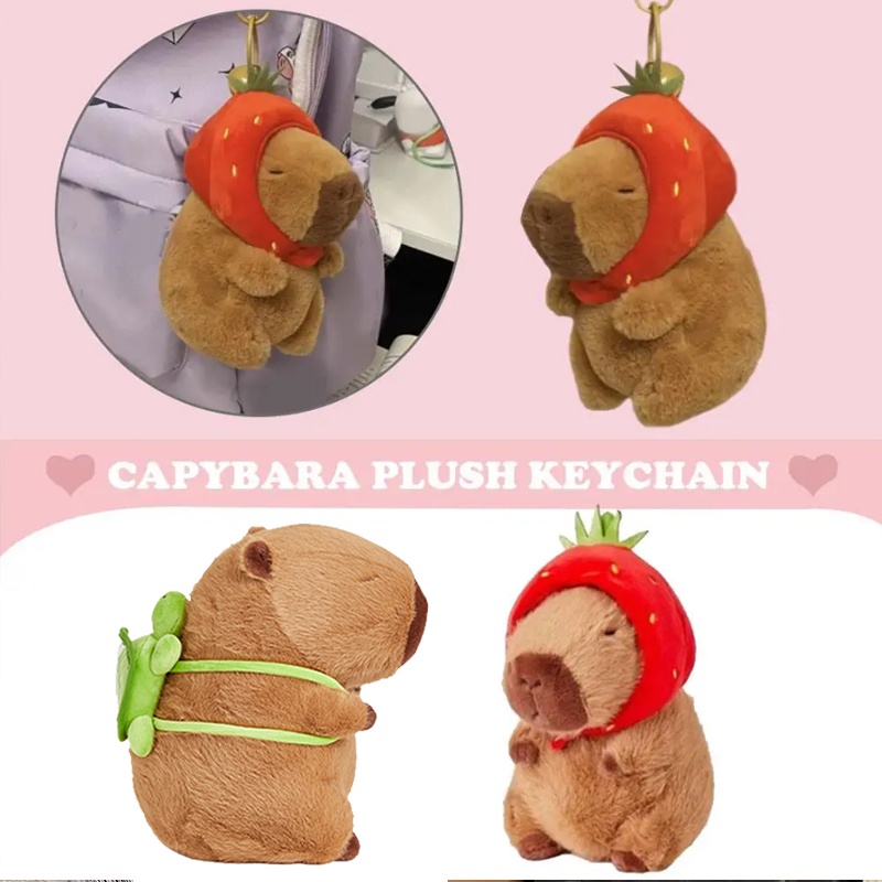Gấu bông capypara, capybara bộ trương bộ ngoại giao đi học siêu cute phô mai que dành tặng người yêu bạn bè