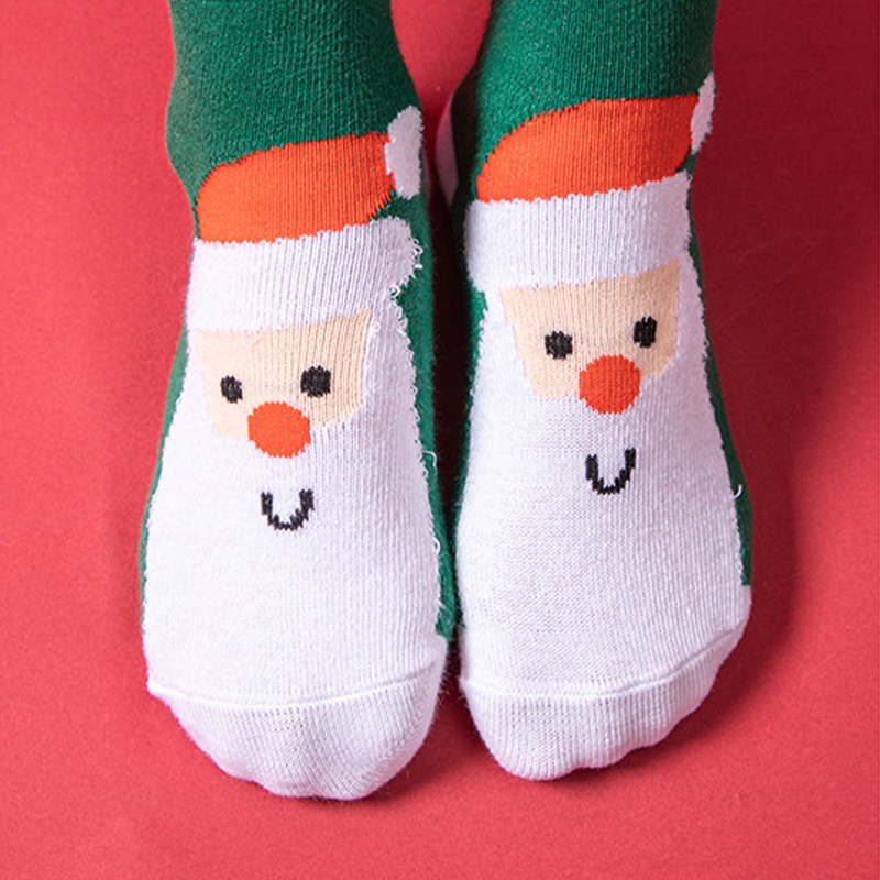 1 Đôi Tất cotton In Hình Giáng Sinh Năm Mới Cho Bé