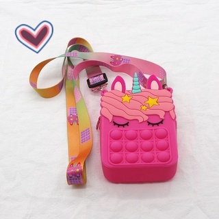 Pop it, Túi Bong Bóng, Túi Đồ Chơi Kiểu Động Vật Màu Sắc Cầu Vồng