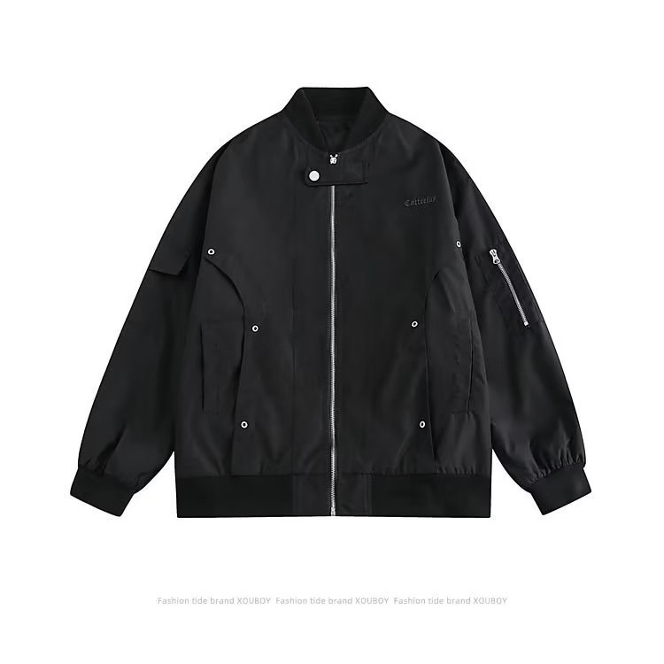 Myers Áo khoác nam và nữ chất lượng cao áo_khoác Zip rộng thoải mái 2023 NEW MJK2300CXB 41Z231013