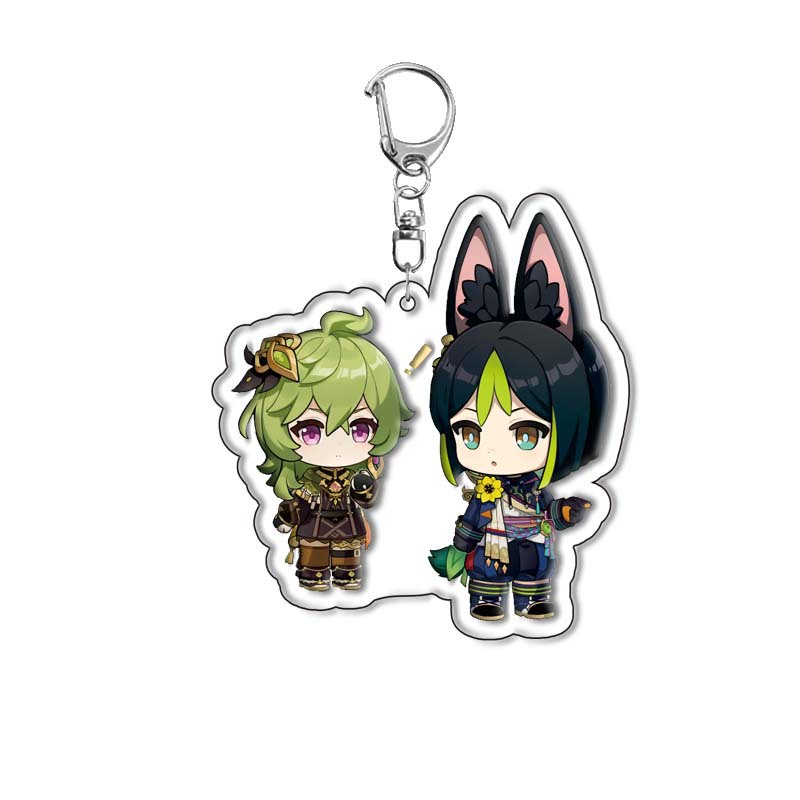 Genshin Móc Chìa Khóa Bằng acrylic In Họa Tiết Hoạt Hình Dễ Thương