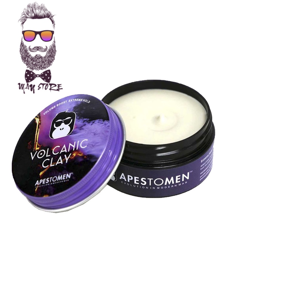 Sáp Vuốt Tóc Nam VOLCANIC Clay 80g - Siêu Giữ Nếp 24h, Mùi Hương Nhẹ Nhàng