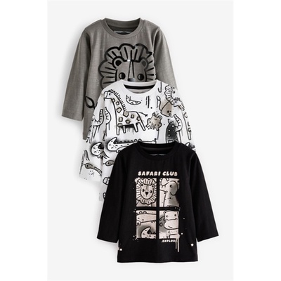 Sét 3 áo dài tay bé trai nect auth sale áo sư tử lion