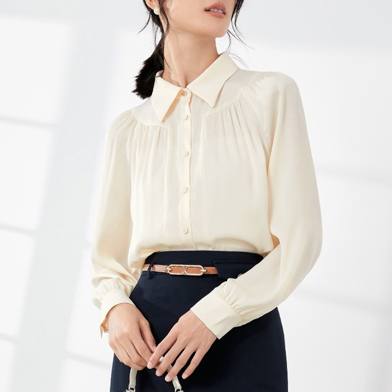 Áo Sơ Mi Dài Tay Kiểu Dáng Đơn Giản Thời Trang Dành Cho Nữ