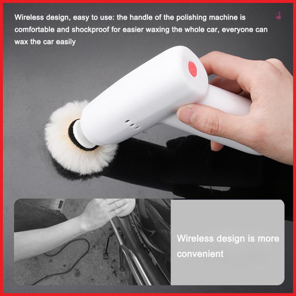 Máy Đánh Bóng Xe Hơi Cầm Tay Không Dây Sạc Lại Được Tiện Dụng