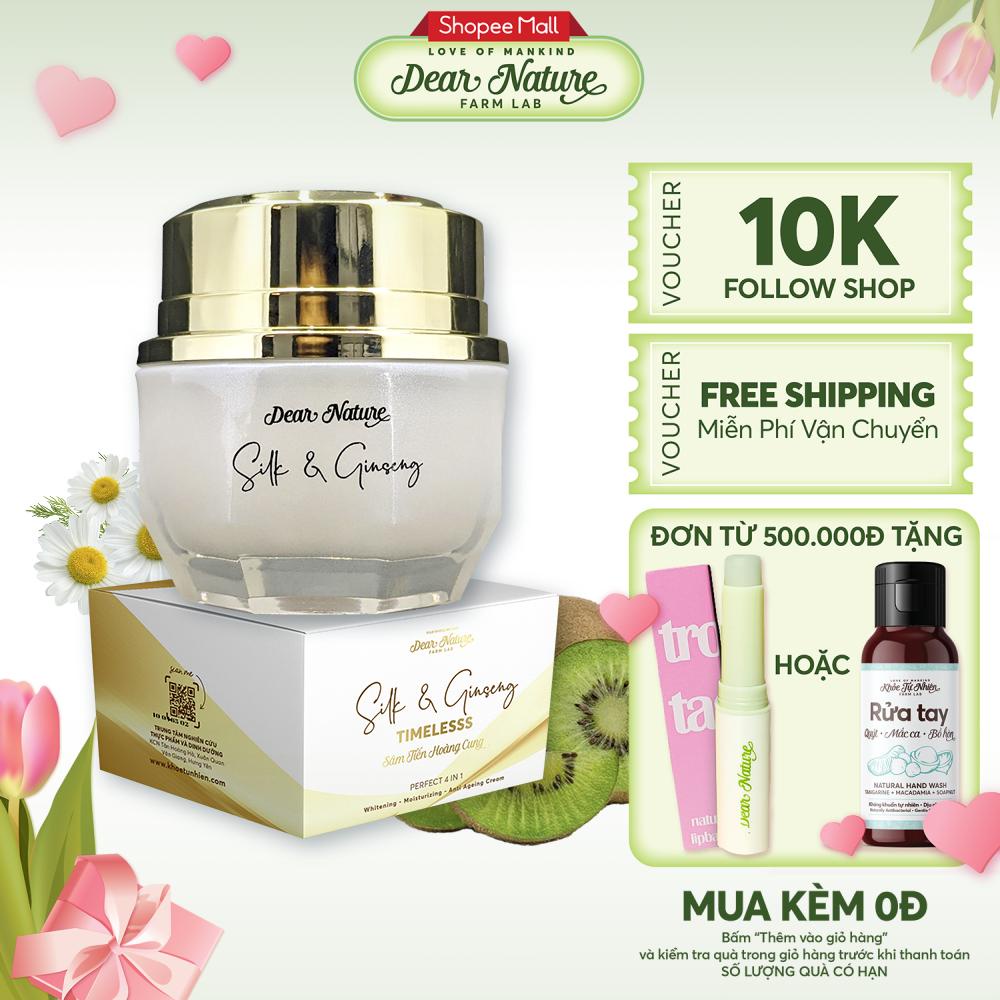 Kem dưỡng Dear Nature Timeless dưỡng ẩm làm trắng da hỗ trợ tăng sinh collagen ngăn ngừa lão hóa mờ thâm nám