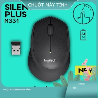 Chuột không dây logitech m331 silent plus - bh chính hãng 12 tháng a&d
